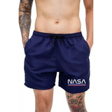 Bermuda Short Nasa Leve Academia Masculino Mauricinho Top