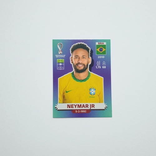 Lámina Mundial Qatar 2022 Neymar Jr Bra 17 