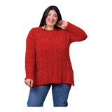 Sweater Mujer Pullover Pelo De Mono Abrigado