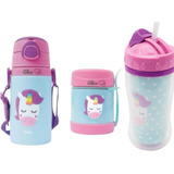 Kit Personalizado Garrafinha + Pote Térmico Buba Animal Fun