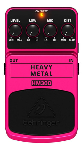 Pedal Behringer Heavy Metal Hm300 Para Guitarra