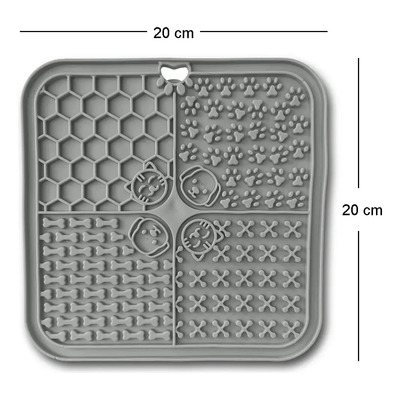 Perrísimo Tapete Calmante Y Almohadilla Para Lamer Color Gris | MercadoLibre