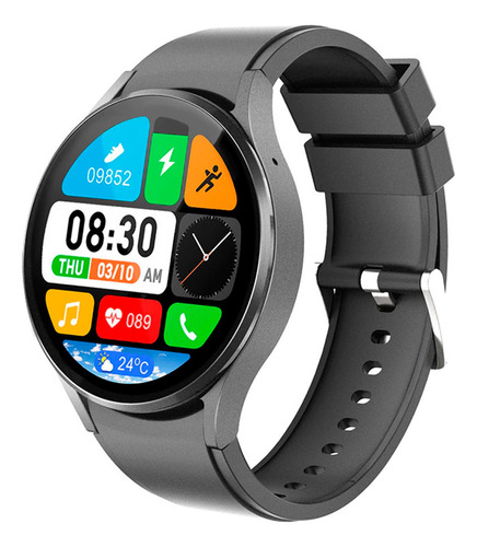 Reloj Inteligente Smartwatch Noga Pantalla Tactil Hd Bt Ip68 Color De La Caja Negro Color De La Malla Negro Color Del Bisel Negro Diseño De La Malla Sport