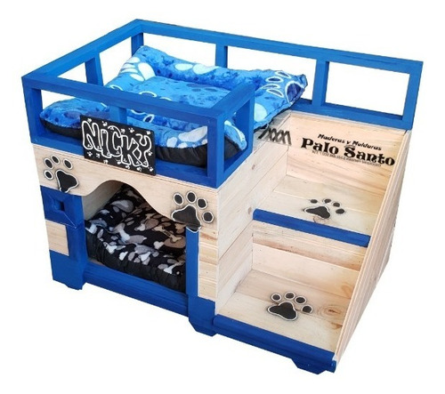 Casas Para Perros (40×40cm) Tipo Terraza +colchonetas+nombre