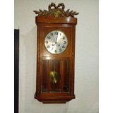 Reloj De Pared Antiguo Aleman A Cuerda Medio Carrillon 81501