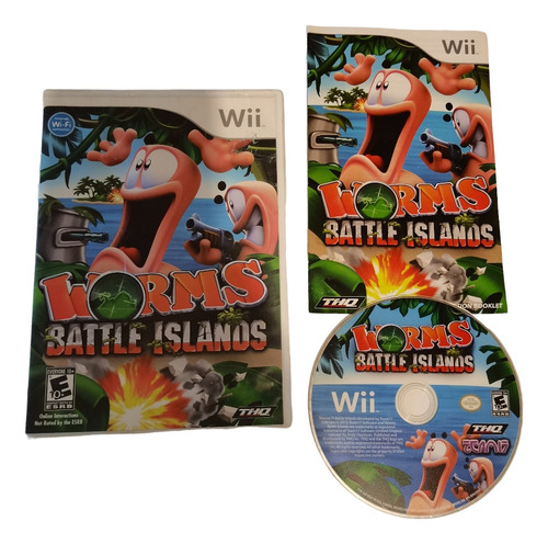 Worms Battle Island Juegazo Completo Para Tu Wii