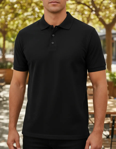 Playera Tipo Polo Para Hombre / Algodón Poliéster / C550