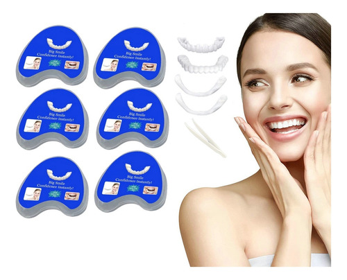 6×carillas Dentales A Presión For Hombres Y Mujer B