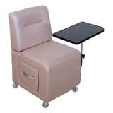 Cadeira Cirandinha Manicure Com Gavetão Viena Estofado Rosê