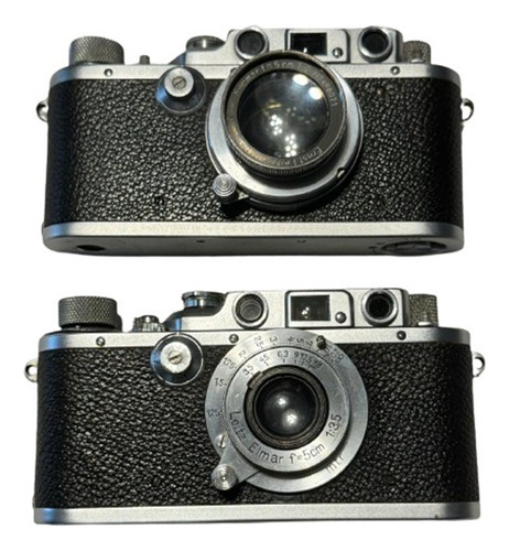 2x Câmeras Leica Iiib Com Numeração Consecutivas  Raridade!