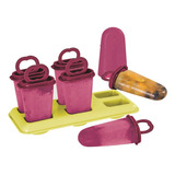 Molde Para Heladitos Set X 6 Con Bandeja Tupperware Nuevos