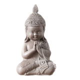 Buda Grande Decoração Estatueta Monge Hindu Paz Baby +brinde