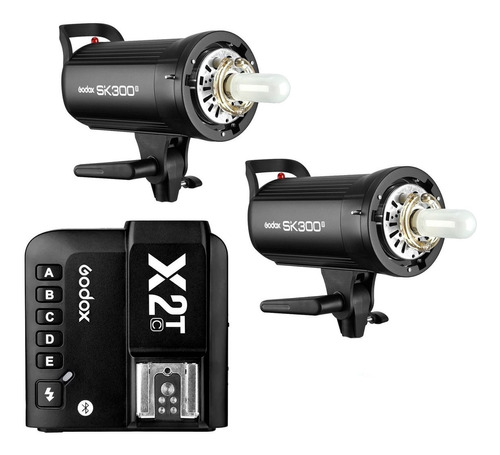 Kit Profissional Godox Sk300ii + Rádio Flash X2