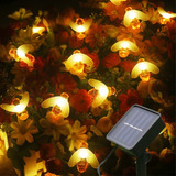 Xingpold Bee Solar String Lights 30 Led 20 Ft 8 Modes Outdoo