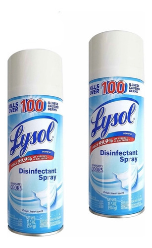 2 Pack Lysol Desinfectante Antibacterial Superficies 2x354g