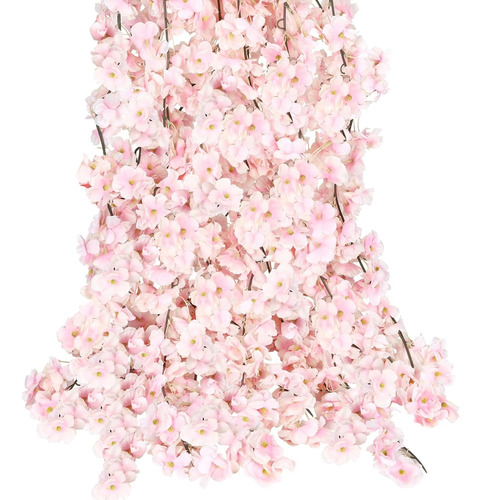 6 Pcs Flores Artificiales De Cerezo Decoración Boda Y Fiesta