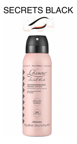 Glamour Secrets Black Desodorante Aerossol 75g/125ml