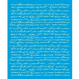 Stencil Litoarte  17 X 21 Cm - Stme-002 Texto Manuscrito