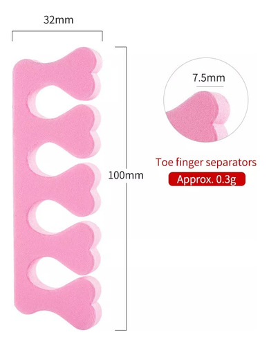 Separador Dedos Goma Eva X2 Pies O Manos Fcnailsinsumos 