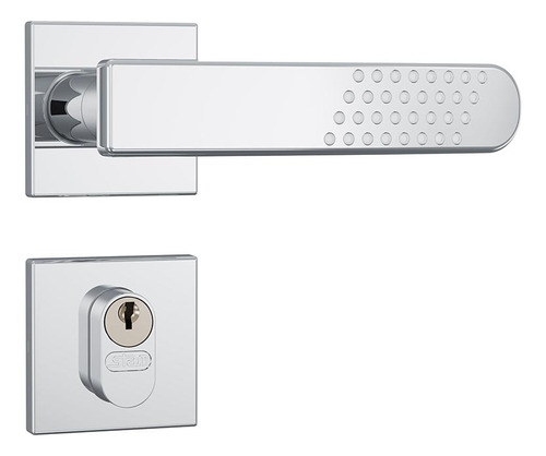 Fechadura Externa Alavanca Inox 80321 Roseta Quadrada