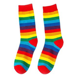 Calcetas Largas Arcoíris, Pride, Queer, Lgbtq, Gay 1 Par
