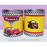 30 Alcancías Personalizadas Tapa Desmontable 10x8,5 Cm Cars