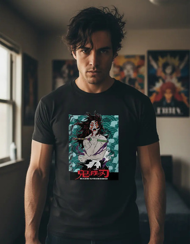 Playera Anime Demon Slayer Kokushibo A2