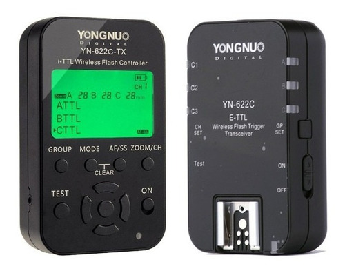 Rádio Flash Yn622c Kit Canon - Transm. Yn622c Tx + Receptor