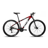 Bicicleta Aro 29 Gts Alumínio Rdx 24v Freio A Disco Cor Preto/vermelho Tamanho Do Quadro 19