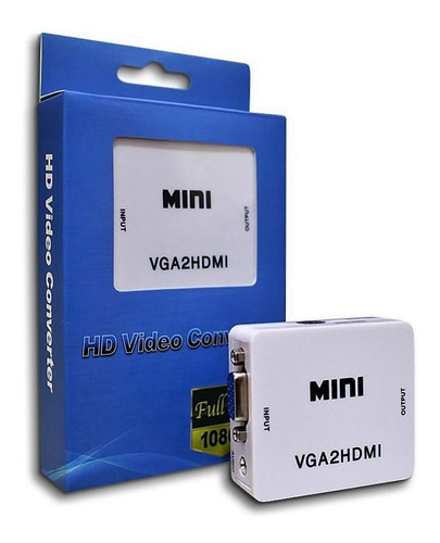 Conversor Adaptador Vga A Hdmi Video Converter Full Hd 1080p