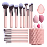 18 Piezas Set De Brochas De Maquillaje Profesional