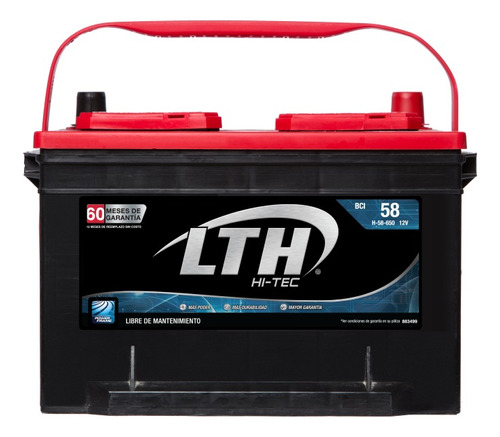 Batería Acumulador Lth Hi Tec H-58-650