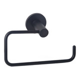 Porta Rollo Baño Amurar Basic Redondo Bronce Negro Mate