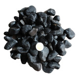 Piedra Decorativa Mármol Negro Pulido Semibrillante  2.5 Kg 