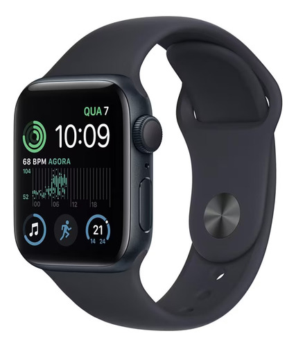 Apple Watch Se 2022 40 Mm Preto Pulseira S/m