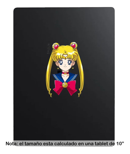 Etiqueta Sticker 10cm Sailor Moon Cabeza Feliz 24a