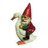 Michael Carr Designs 80048 Gnome On Goose Decoracion Al Air