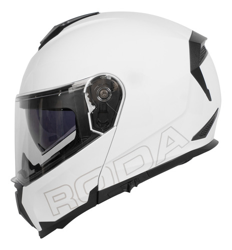 Casco Moto Abatible Revenge Talla L Blanco Roda