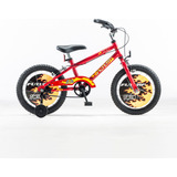 Bicicleta R16 Varon Cod 4050 Futura Color Rojo Caño Reforzad