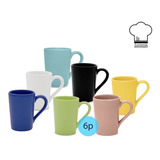 Jarro Mug Taza Desayuno De Ceramica Oxford 230 Ml X6