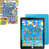 Brinquedo Tablet Interativo Bilíngue 3 Art Brink Azul 24m