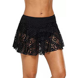 Mujer Encaje Crochet Falda Bikini Inferior Bañador Sho 8201