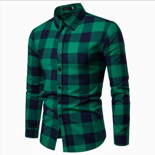 Camisa A Cuadro De Hombre