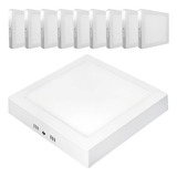 Kit 10 Painel Plafon Led 24w 25w Quadrado Sobrepor 30x30 F