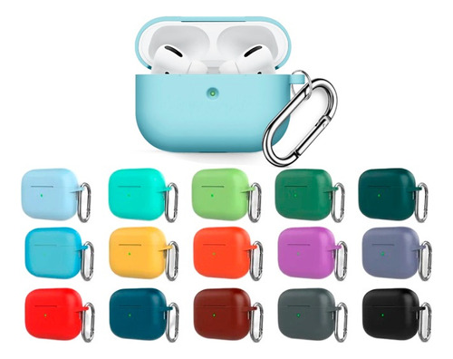 Capa Case Silicone Para AirPods Pro 2 Geração Premium Gancho