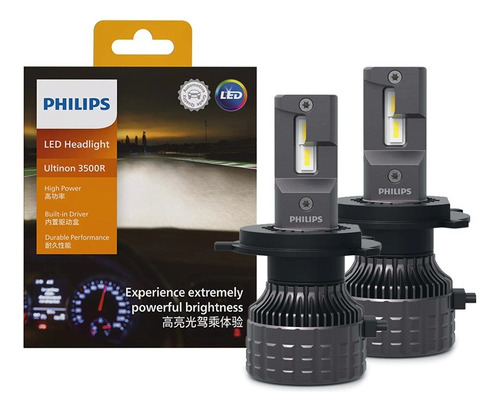 Faro De Coche Philips Led H4 Ultinon 3500r De Alta Potencia