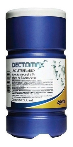 Dectomax 500ml - Zoetis (doramectina 1%) - Promoção