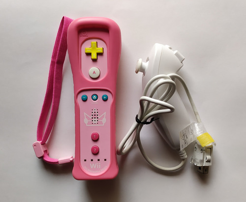 Control Nintendo Wii Remote Plus Edicion Peach Original