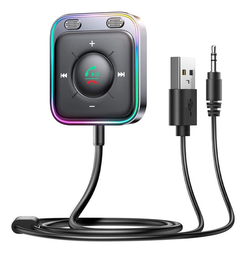 Adaptador De Coche Bluetooth 5.3, Kit De Coche Bluetooth Aux