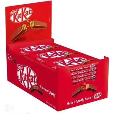 Chocolate ao Leite Kit Kat - Caixa com 24 unidades de 41,5g | MercadoLivre